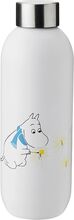 Keep Cool Drikkeflaske 0.75 L. Moomin Frost Home Kitchen Water Bottles White Stelton
