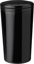 Carrie Termokop 0.4 L. Black Home Tableware Cups & Mugs Thermal Cups Black Stelton