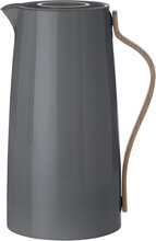 Emma Termokande, Kaffe 1.2 L. Grey Home Tableware Jugs & Carafes Thermal Carafes Grey Stelton