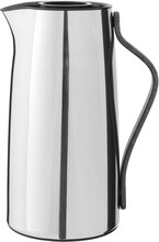 Emma Vacuum Jug, Coffee 1.2 L. Steel/Black Handle Home Tableware Jugs & Carafes Thermal Carafes Silver Stelton