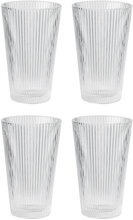 Pilastro Drinking Glass 0.35 L. 4 Pcs Clear Home Tableware Glass Drinking Glass Nude Stelton*Betinget Tilbud