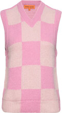Noa, 1790 Alpaca Knit Vests Knitted Vests Pink STINE GOYA