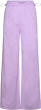 Sgcarola Solid, 2002 Heavy Poplin Designers Trousers Wide Leg Purple STINE GOYA