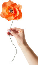 Paper Flower, Poppy Home Decoration Paper Flowers Oransje Studio About*Betinget Tilbud