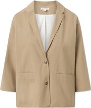 Camilla Blazer - Earth Blazers Single Breasted Blazers Beige STUDIO FEDER*Betinget Tilbud