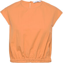 Meliza Top Tops Blouses Sleeveless Orange Stylein