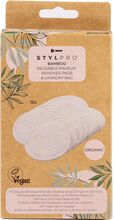 Stylpro 16 X Bamboo Reusable Makeup Remover Pads & Laundry Bag Beauty Women Skin Care Face Cleansers Accessories Nude Stylpro