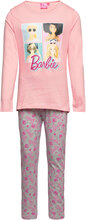 Long Pyjamas Pyjamassæt Pink Barbie