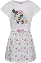 Dress Dresses & Skirts Dresses Casual Dresses Short-sleeved Casual Dresses White Minnie Mouse