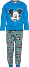 Pyjalong Coral Pyjamassæt Blue Mickey Mouse
