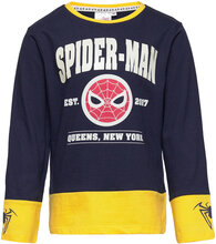 Long-Sleeved T-Shirt T-shirts Long-sleeved T-shirts Blå Spider-man*Betinget Tilbud