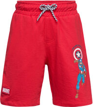 Short French Terry Bottoms Shorts Red Marvel