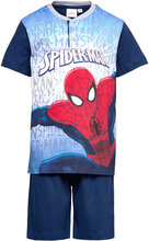 Pyjashort In Box Pyjamas Sett Marineblå Spider-man*Betinget Tilbud