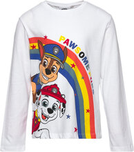 Long-Sleeved T-Shirt T-shirts Long-sleeved T-shirts Hvit Paw Patrol*Betinget Tilbud