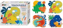 Avenir - Puzzle Dinosaurs 4 I 1 Toys Puzzles And Games Puzzles Wooden Puzzles Multi/mønstret Suntoy*Betinget Tilbud