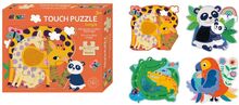 Avenir - Puzzle Jungle 4 I 1 Toys Puzzles And Games Puzzles Classic Puzzles Multi/mønstret Suntoy*Betinget Tilbud
