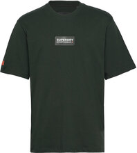 Code Tech Graphic Loose Tee Sport T-shirts Short-sleeved Khaki Green Superdry