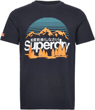 Great Outdoors Nr Graphic Tee Tops T-Kortærmet Skjorte Navy Superdry