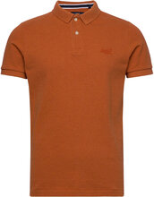 Classic Pique Polo Polos Short-sleeved Oransje Superdry*Betinget Tilbud