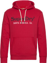 Venue Duo Logo Hoodie Tops Sweatshirts & Hoodies Hoodies Red Superdry
