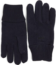 Knitted Logo Gloves Accessories Gloves Finger Gloves Black Superdry