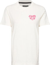 Vintage Peace & Love Tee T-shirts & Tops Short-sleeved Beige Superdry*Betinget Tilbud