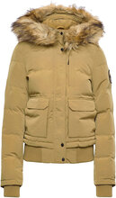 Everest Bomber Fôret Jakke Beige Superdry*Betinget Tilbud