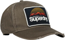 Graphic Trucker Cap Accessories Headwear Caps Khaki Green Superdry