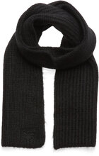 Rib Knit Scarf Accessories Scarves Winter Scarves Black Superdry