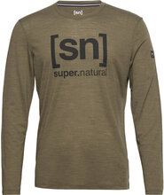 M Logo Ls T-shirts Long-sleeved Kakigrønn Super.natural*Betinget Tilbud