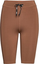 W. Logo Sport Shorts Bottoms Shorts Cycling Shorts Brown Svea