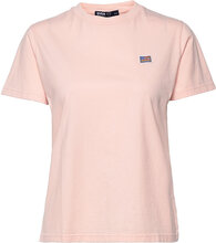 W. Svea Logo Tee Tops T-shirts & Tops Short-sleeved Pink Svea