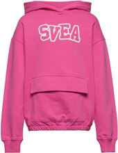 K. Pocket Hood Sport Sweatshirts & Hoodies Hoodies Pink Svea