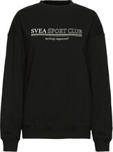 W. Sporty Sweat Tops Sweatshirts & Hoodies Sweatshirts Black Svea