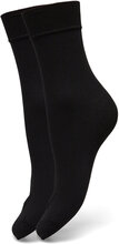 Thea Cotton Socks 2-Pack Lingerie Socks Regular Socks Svart Swedish Stockings*Betinget Tilbud