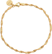 Herringb Twisted Bracelet Accessories Jewellery Bracelets Chain Bracelets Gold Syster P