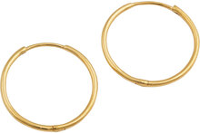 Beloved Medium Hoops Gold Accessories Jewellery Earrings Hoops Gull Syster P*Betinget Tilbud