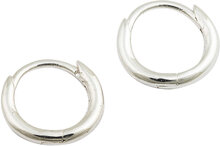 Mini Hoop Earrings Silver Accessories Jewellery Earrings Hoops Sølv Syster P*Betinget Tilbud
