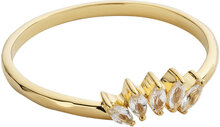 Theodora Ring Gold White Ring Smykker Gold Syster P
