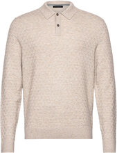 Morar Tops Knitwear Long Sleeve Knitted Polos Cream Ted Baker London