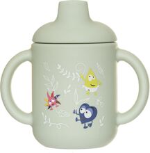 Babblarna- Silic Mug With Lid, In Nature Baby & Maternity Baby Feeding Sippy Cups Green Babblarna