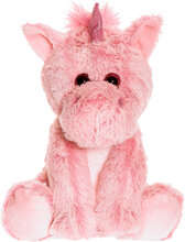 Unicorn, Sitting, Small Toys Soft Toys Stuffed Animals Pink Teddykompaniet