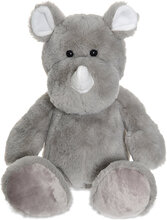 Teddy Wild Rhinoceros Toys Soft Toys Stuffed Animals Grey Teddykompaniet