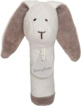Diinglisar Organic, Rabbit Rattle Toys Baby Toys Rattles White Teddykompaniet
