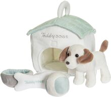 Teddy Dogs, Playset Toys Soft Toys Stuffed Animals White Teddykompaniet