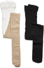 2-Pack Tights Glitter/Solid Noos Socks & Tights Tights Gull The New*Betinget Tilbud