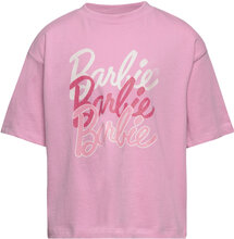 Tnbarbie Os S_S Tee Tops T-Kortærmet Skjorte Pink The New