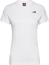W S/S Simple Dome Tee T-shirts & Tops Short-sleeved Hvit The North Face*Betinget Tilbud