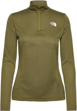 W Flex 1/4 Zip - Eu Sport Sweatshirts & Hoodies Fleeces & Midlayers Green The North Face