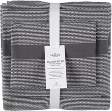 Wellness Gift Set Home Textiles Bathroom Textiles Towels & Bath Towels Hand Towels Grey The Organic Company